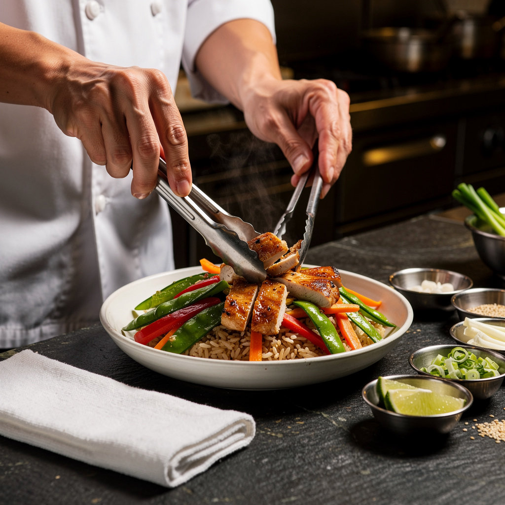 Fortune team preparing fresh ingredients with commitment to quality service